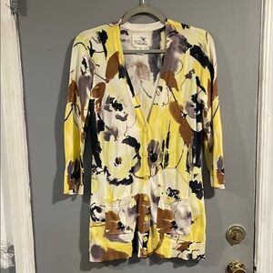 Anthropologie Oil Paints Cardigan by Tabitha Size M